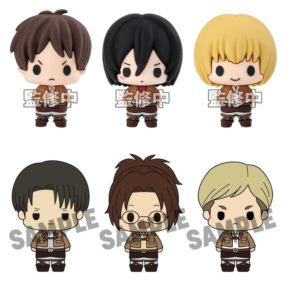 Attack on Titan Chokorin Collection Mini Figures 5 cm Blind Box Display (6)